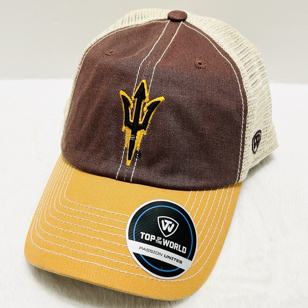 Top of the World Arizona State Sun Devils Offroad Trucker Hat Cap Adjustable Red